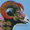 Bighorn Ram Endangered Species Andy Warhol